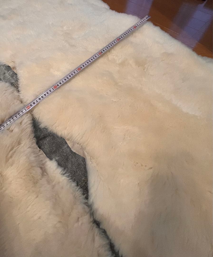 ムートンラグ　シープスキン　ムートン　ムートンマット　二匹物　二枚セット　2匹物