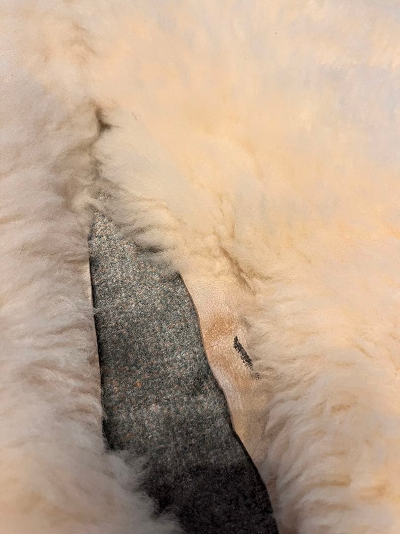 ムートンラグ　シープスキン　ムートン　ムートンマット　二匹物　二枚セット　2匹物