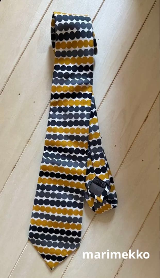 marimekko ドットパターン ネクタイ