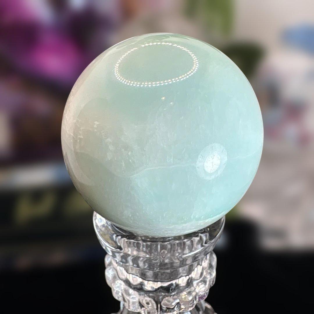 高品質♡ブルーアラゴナイトスフィアNo.2550