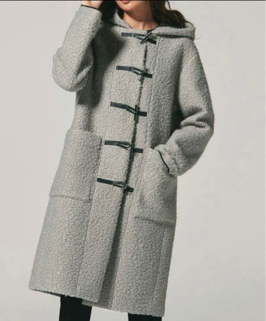 ▼極美品✨セオリー【S】Dawson Faux ダッフルコート ボア ロング