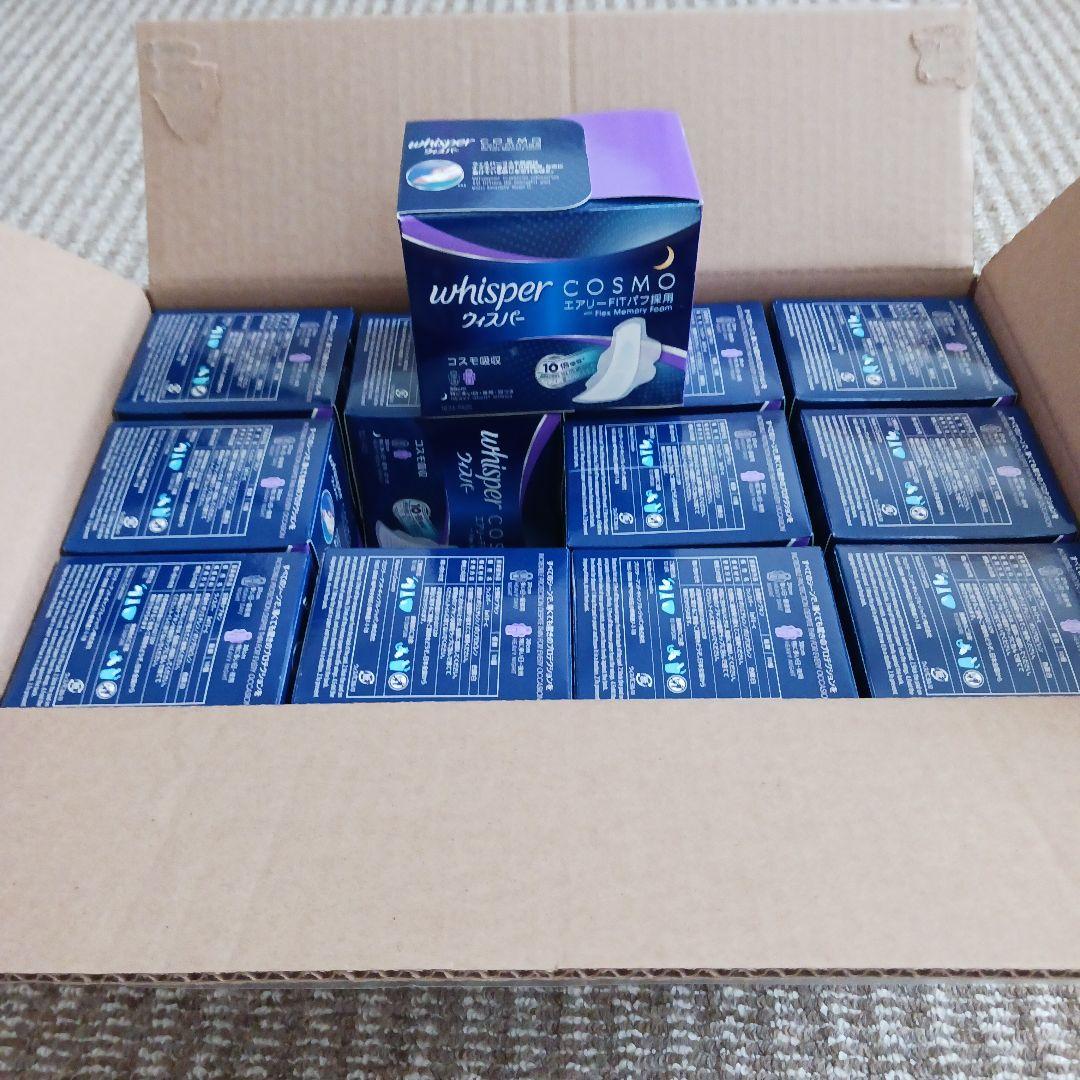 Whisper COSMO 生理用ナプキン 10枚入り 12箱