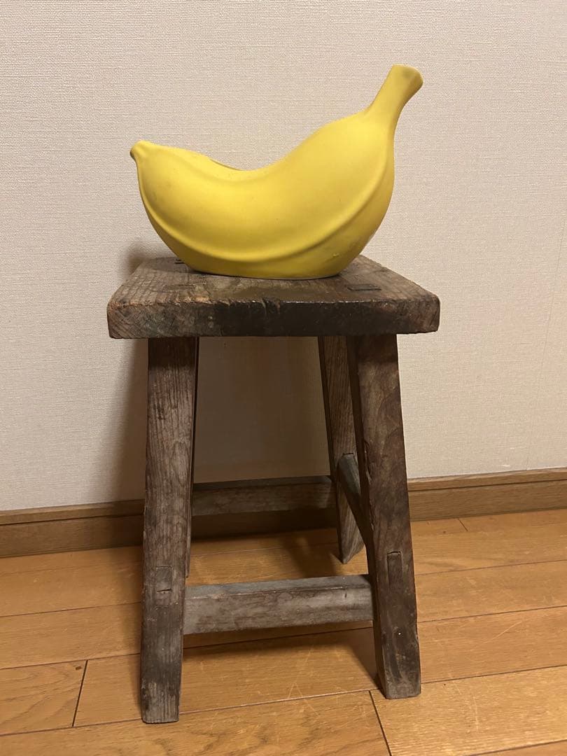 昭和レトロ　木製椅子　アンティーク　植物台 オブジェ　スツール　チェア