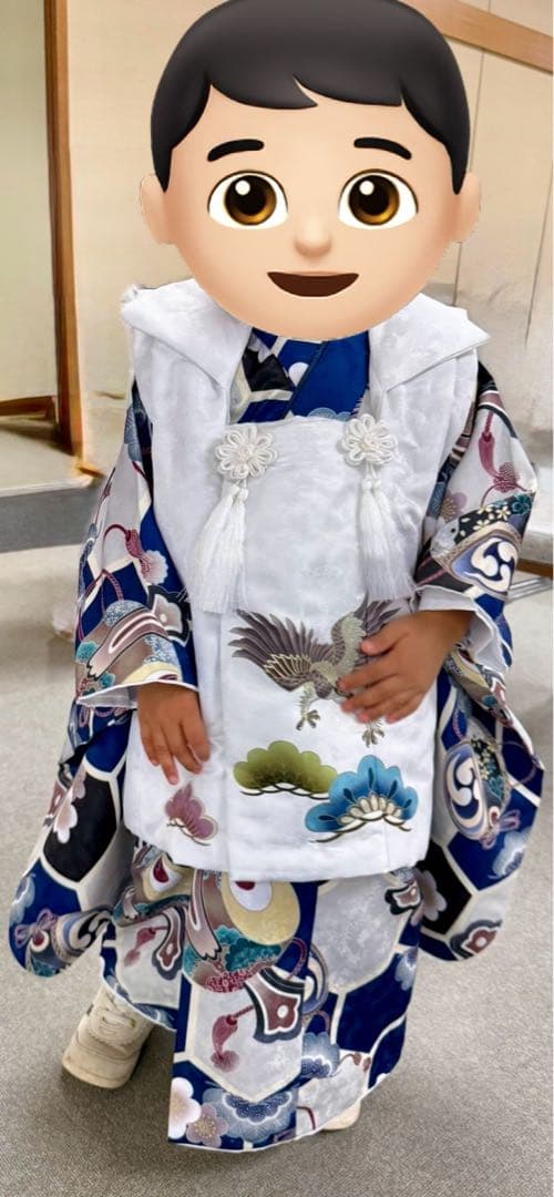 七五三　被布コート着物衣装一式 男の子　３歳