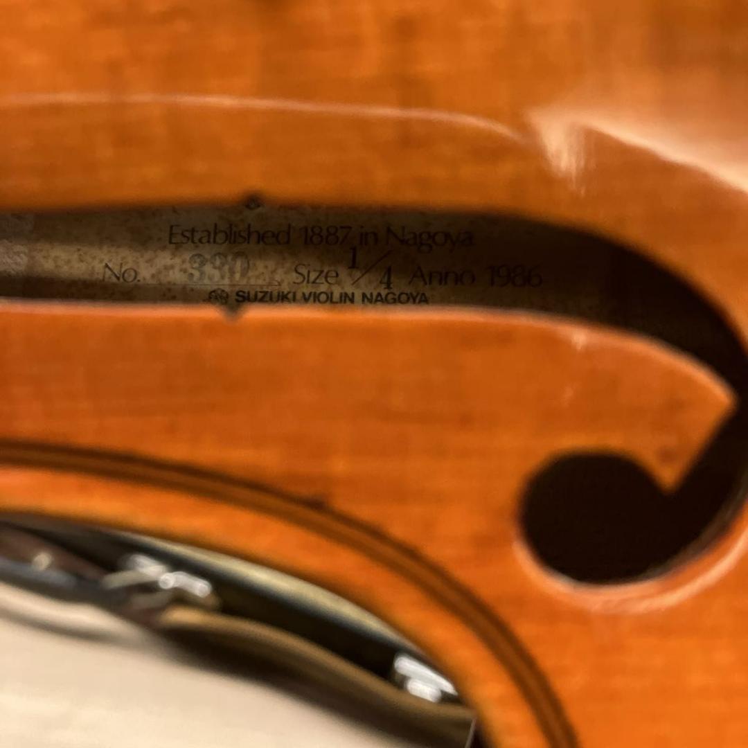 SUZUKI バイオリン 1/4 No.330 1986年製 ケース付き