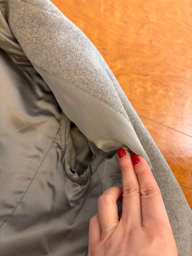 MADISONBLUE グレー ダブルブレストコート