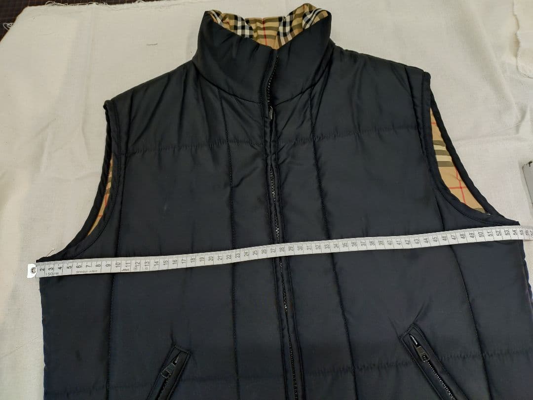 Burberry's ブラック キルティングベスト