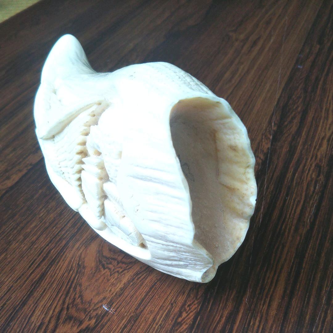 クジラ歯(彫刻物)