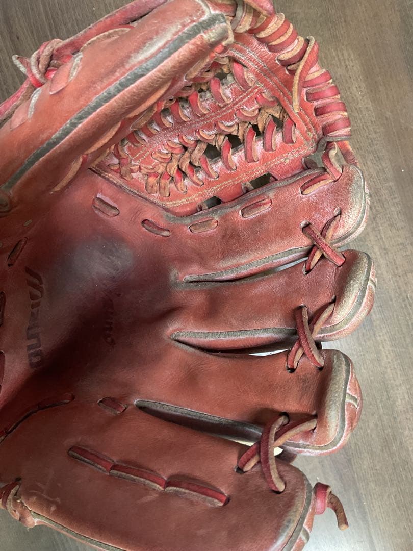 MizunoPro 軟式グローブ 赤 井端モデル 内野 ショート用