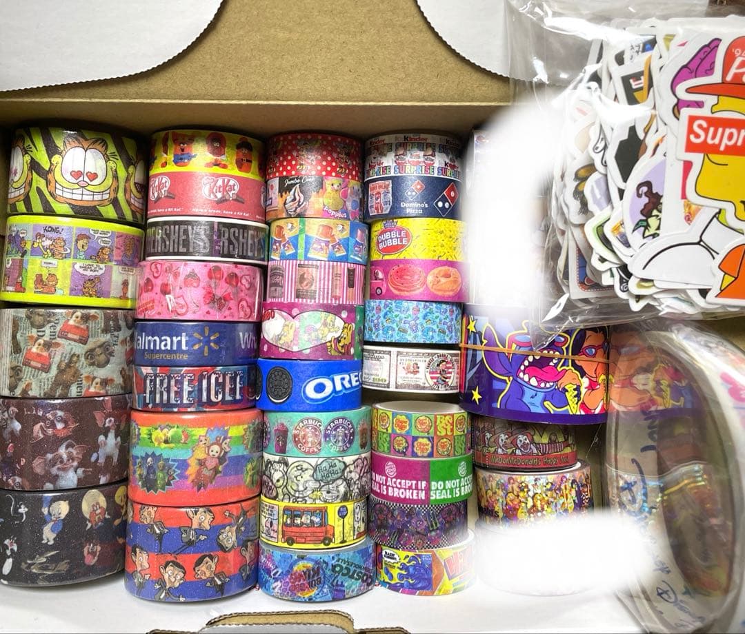 マスキングテープ PETテープ ステッカー セット アメキャラ フード D系