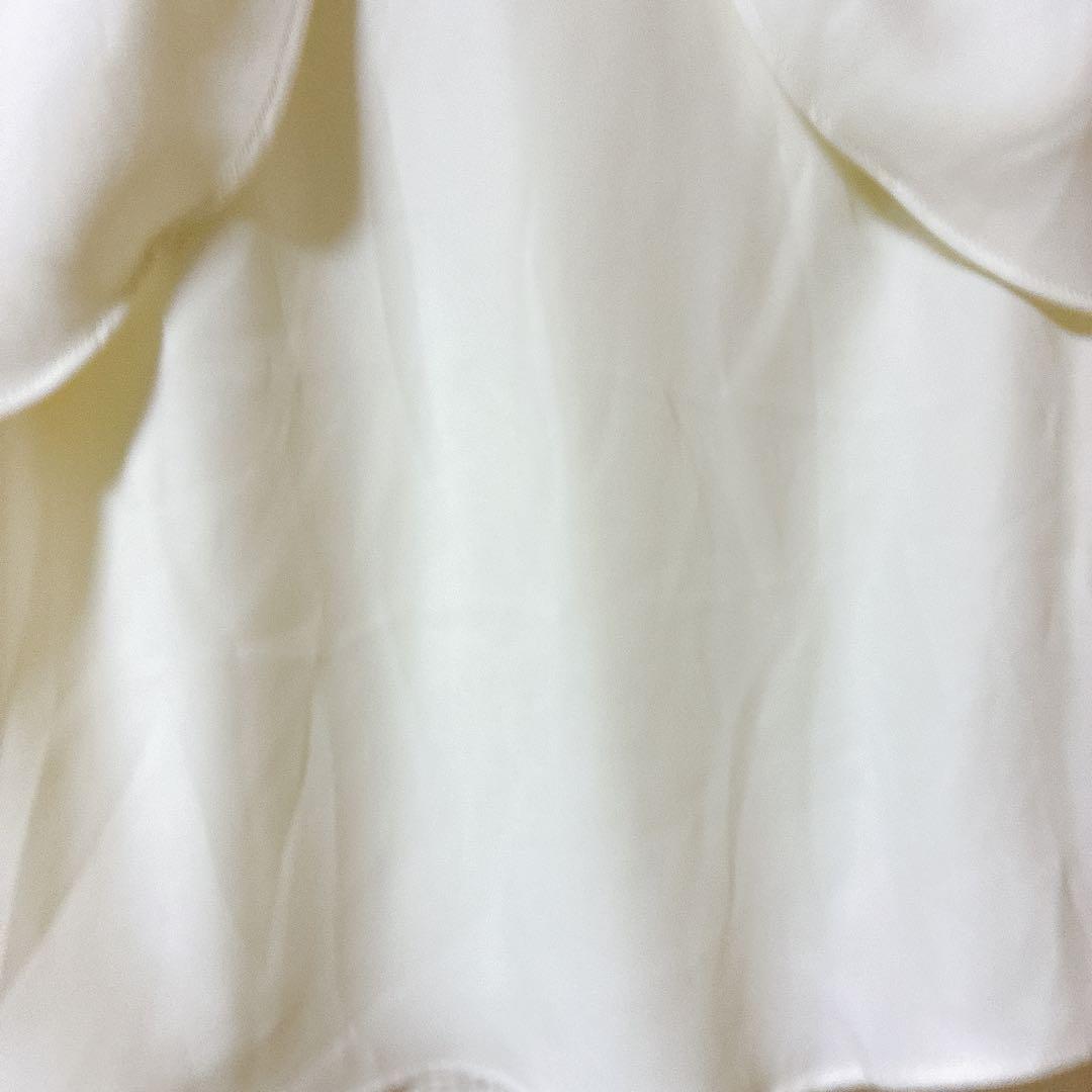 anuans アニュアンス　フォルムショルダーブラウス ホワイト