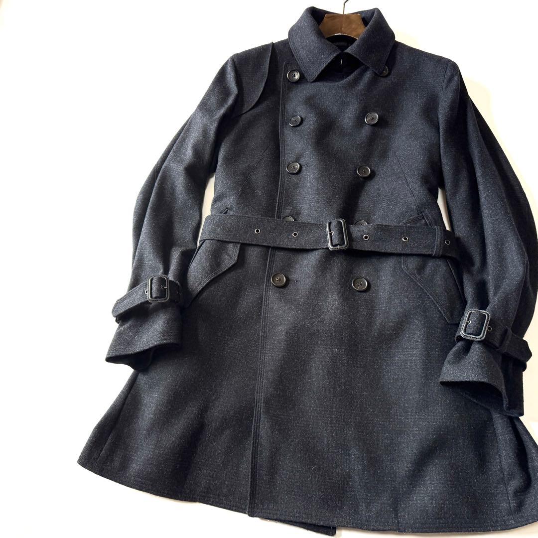 ハリスツイード ヒルトンタイム トレンチコート ライナー着脱可能 チェック柄