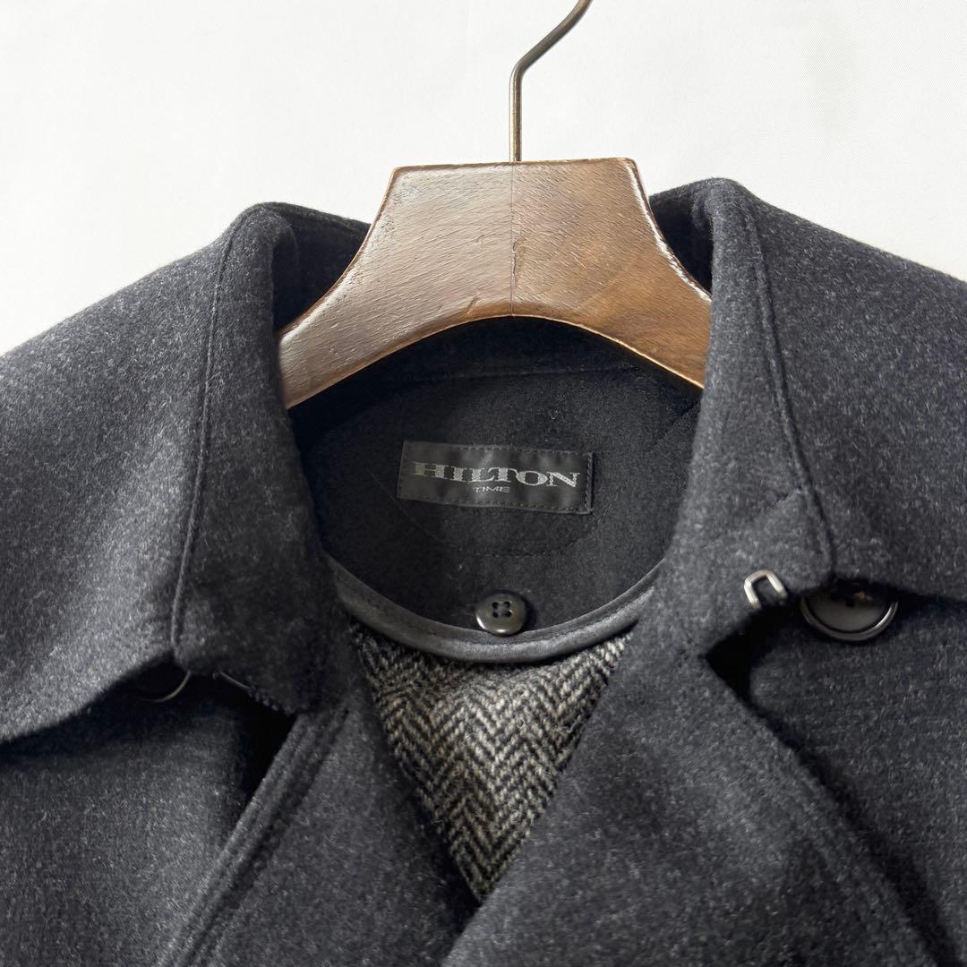 ハリスツイード ヒルトンタイム トレンチコート ライナー着脱可能 チェック柄