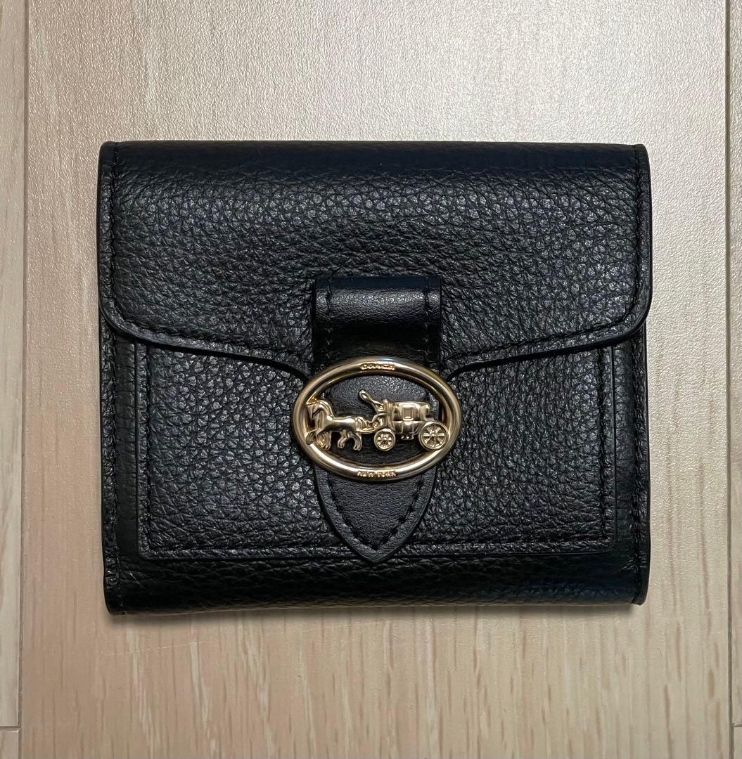 値下げしました‼未使用‼️ COACH コーチ 財布 レザー 折りたたみ財布
