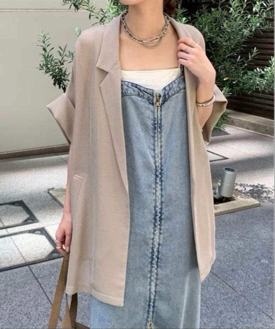 ♡ DouDou リヨセルデニムジャンスカ　美品♡