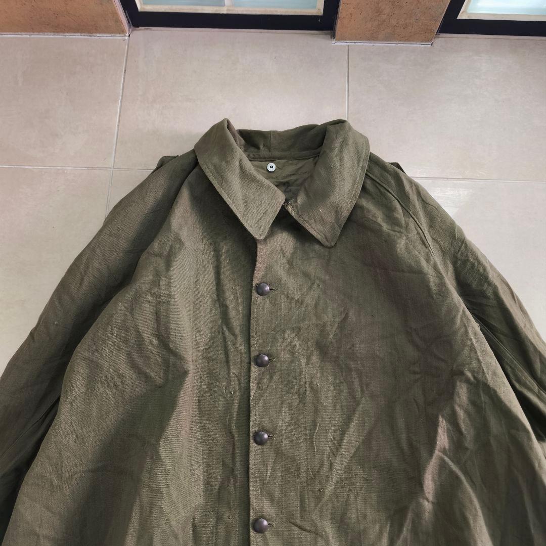 40s 50s 極上シルエット フランス軍 M-35 モーターサイクルコート