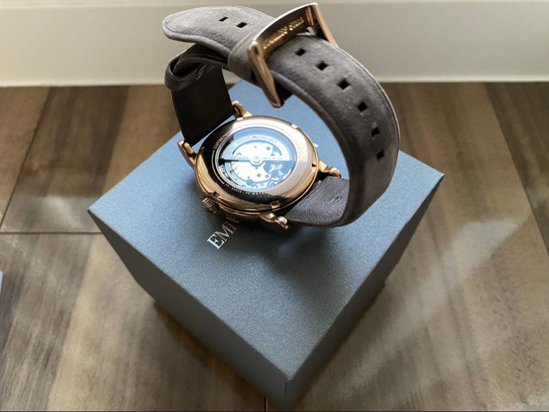 EMPORIO ARMANI 自動巻き腕時計 グリーン