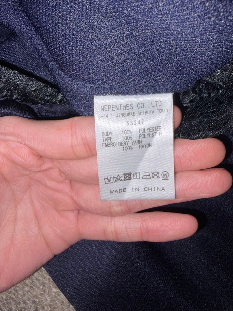 Needlesネイビー トラックパンツ NS247