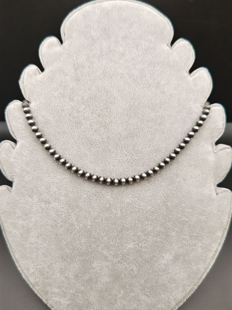 インディアンジュエリーナバホパールネックレス◎sterlingsilver925