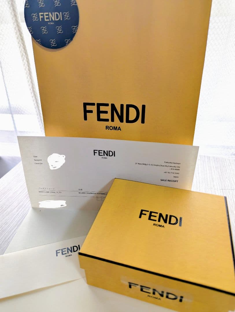 【新品未使用】正規品 フェンディ ズッカ キャンバス×レザー ケース