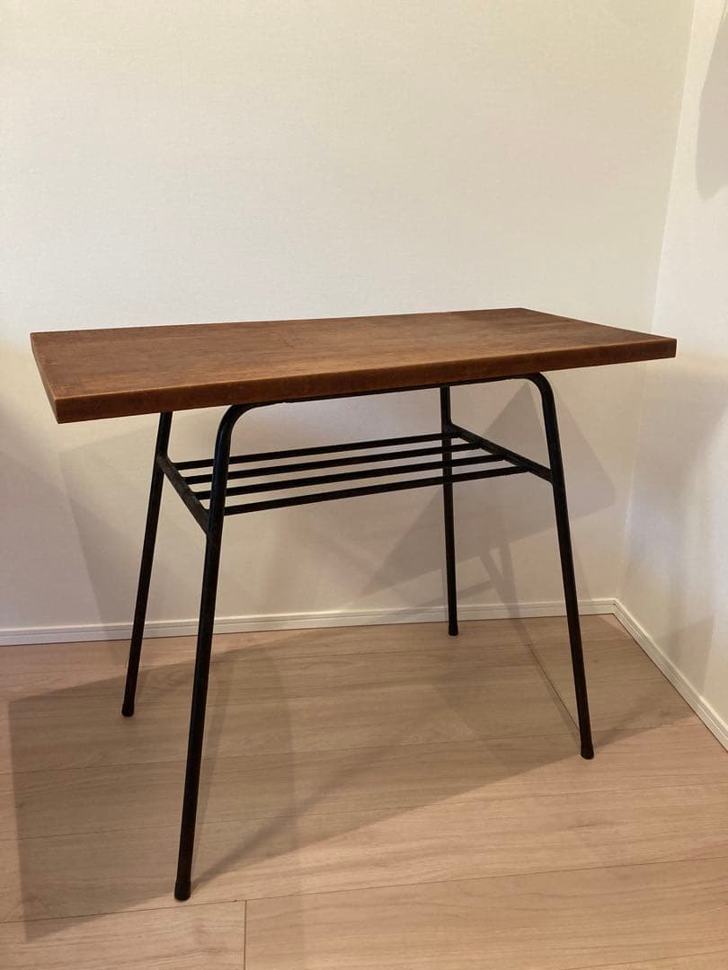 アイアン×無垢木製天板テーブル 作業台 デスク インダストリアルデザイン 工業系