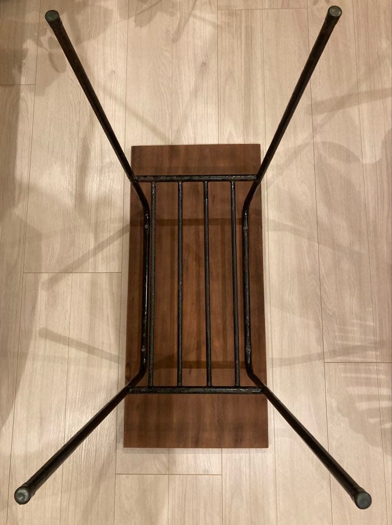 アイアン×無垢木製天板テーブル 作業台 デスク インダストリアルデザイン 工業系