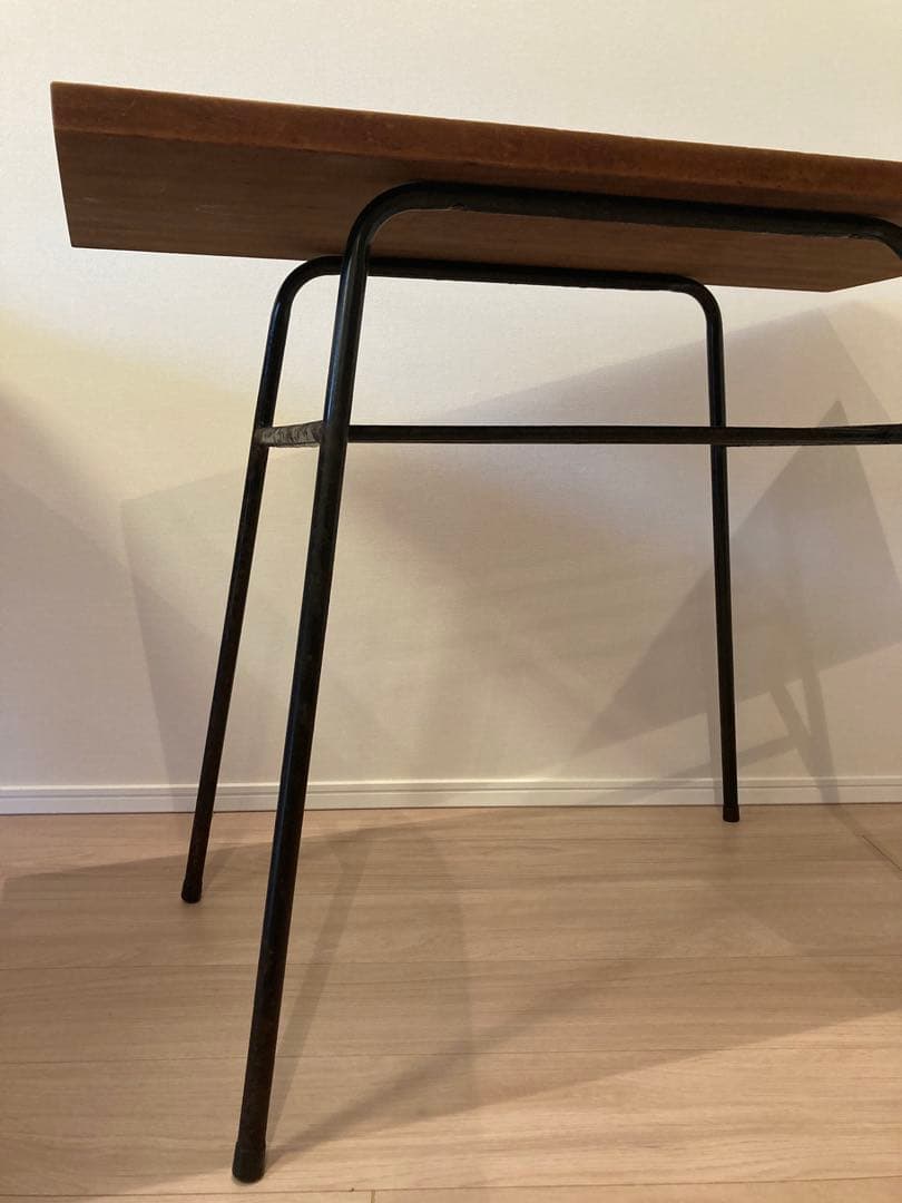 アイアン×無垢木製天板テーブル 作業台 デスク インダストリアルデザイン 工業系