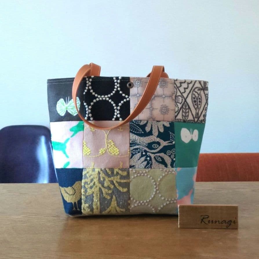 パッチワーク ハンドバッグ＊ミナペルホネン