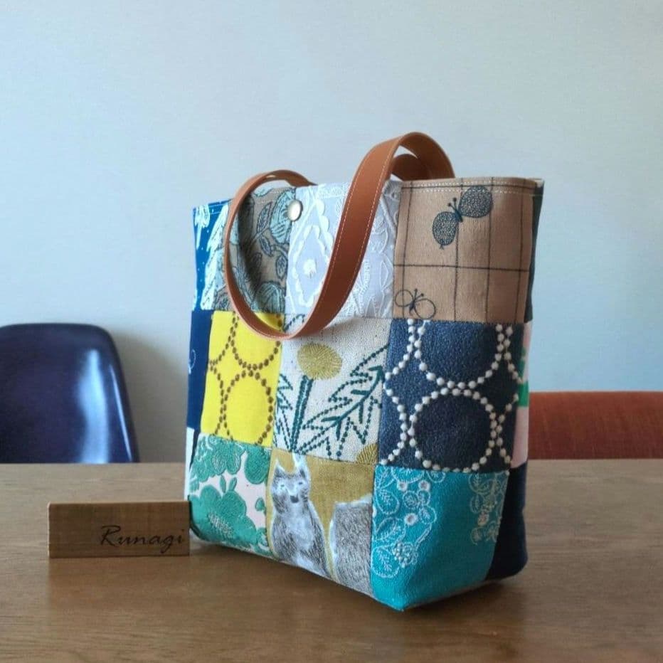 パッチワーク ハンドバッグ＊ミナペルホネン