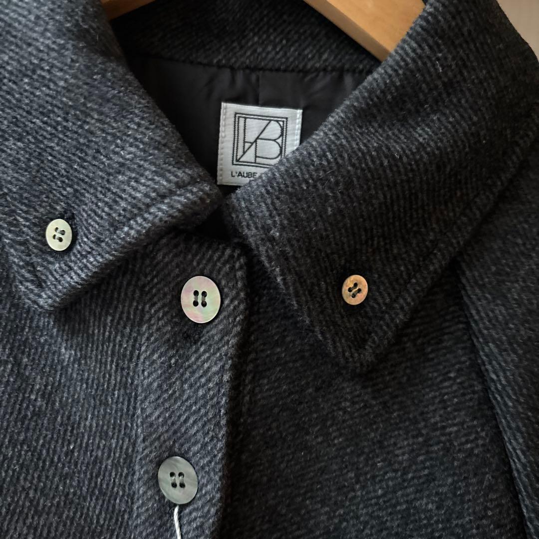 新品未使用　ローブブランBelted Wool Shirt Dress Mグレー