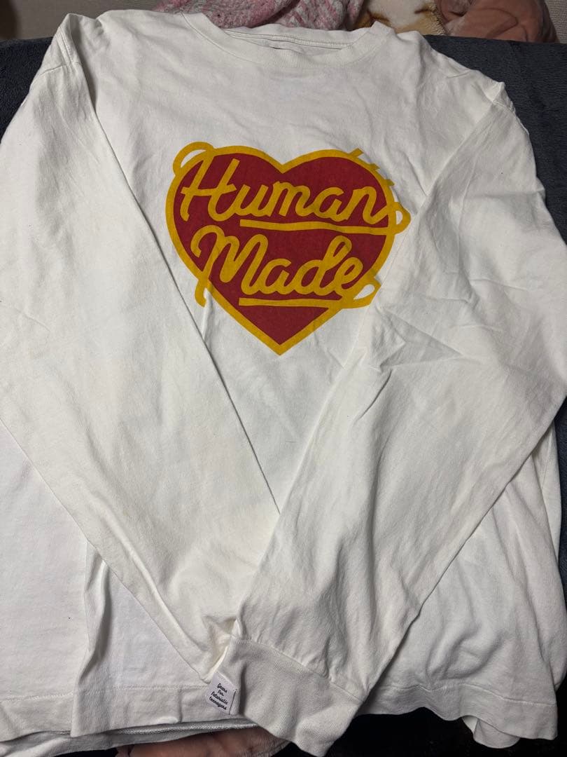 Human Made ハート型ロゴ 長袖カットソー