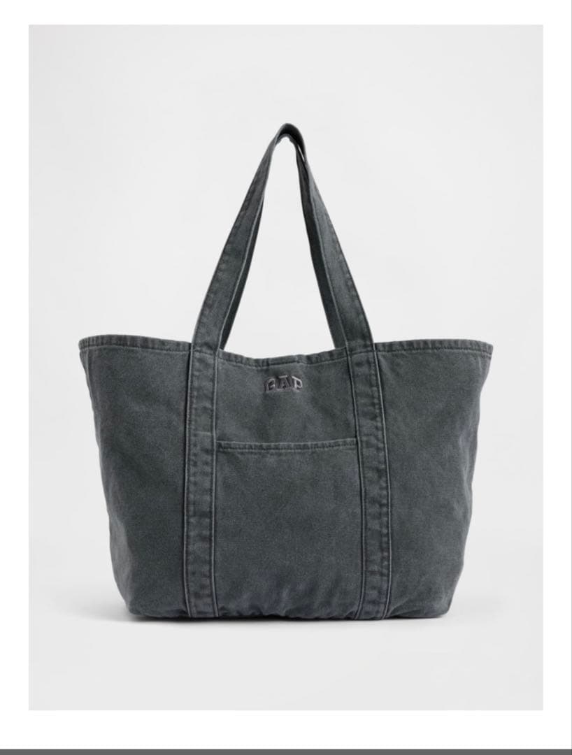 【新品未使用タグ付き】GAP ロゴトートバッグ ブラック