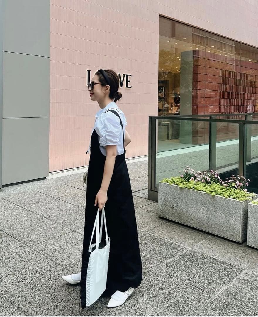 アンミヌ　アームギャザーリボンブラウス(White)