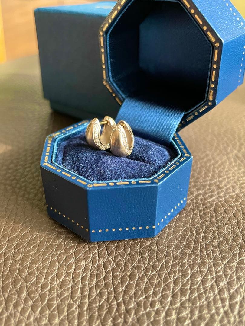 【つれづれ雑貨店さま専用】humハムエタ 18KWG フープピアス