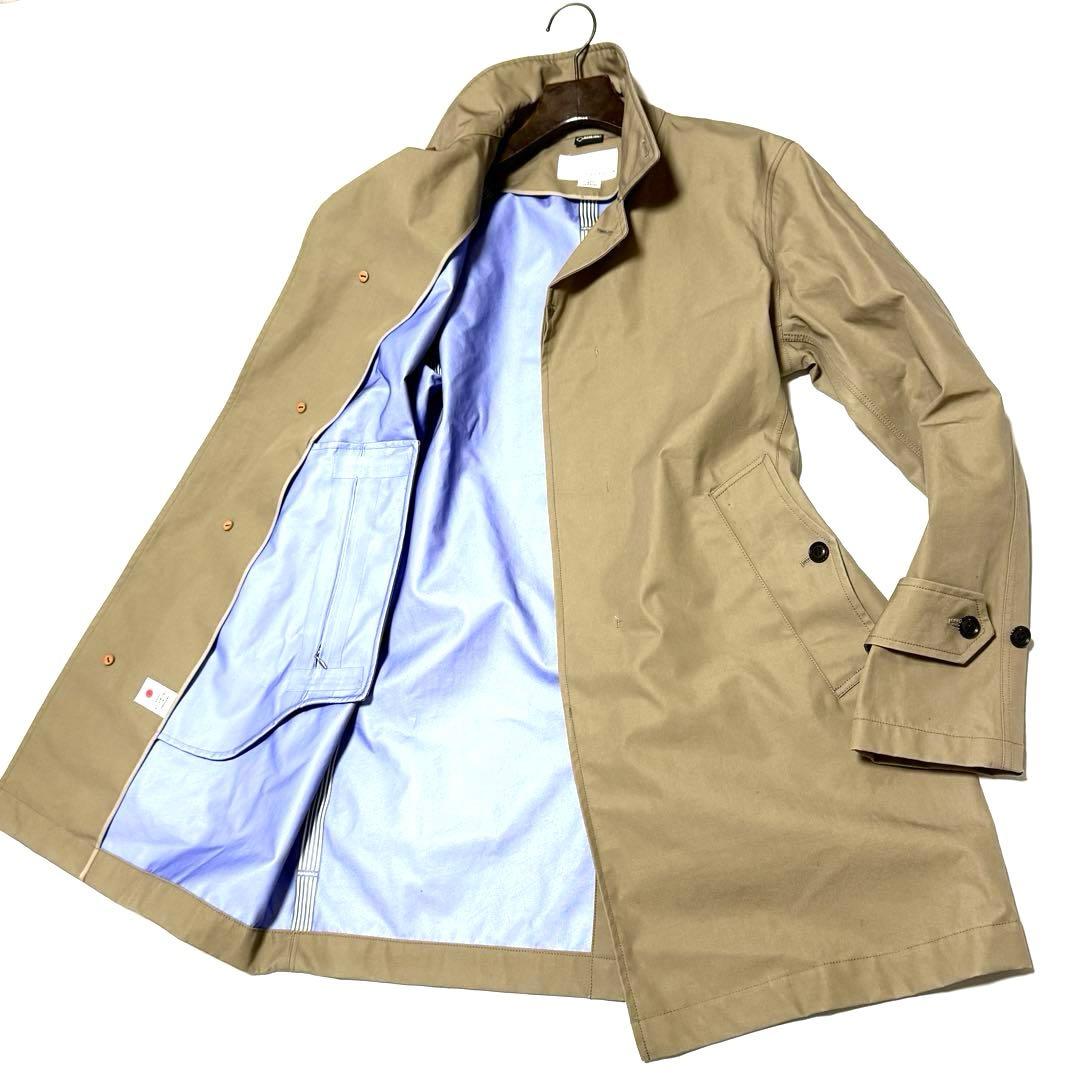 nanamica ナナミカ ゴアテックス ステンカラーコート ベージュ 比翼 M