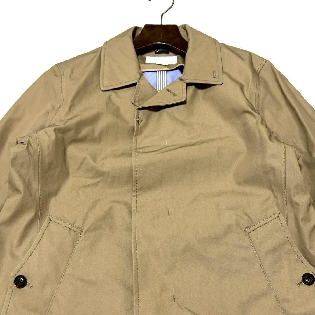 nanamica ナナミカ ゴアテックス ステンカラーコート ベージュ 比翼 M