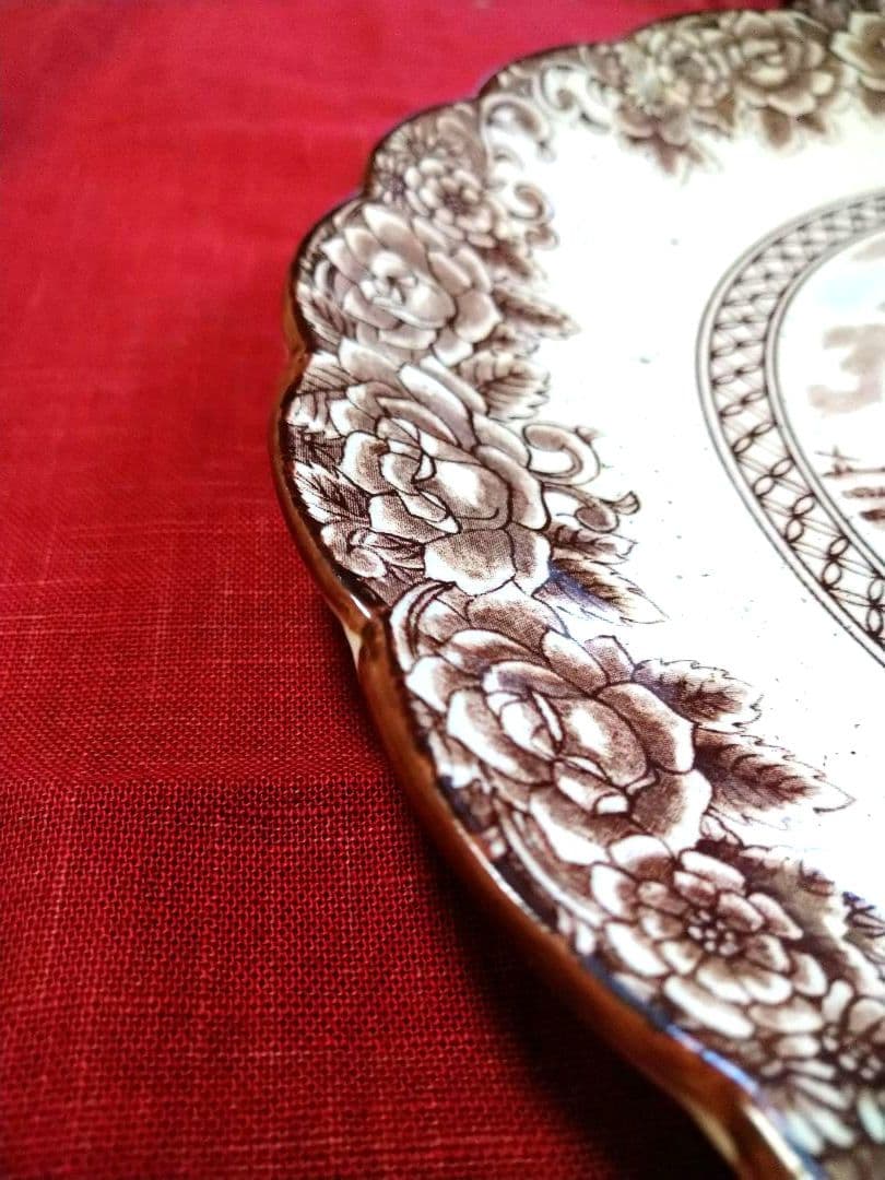 ♥６０年前のアンティーク・ヴィンテージ♦コレクション品【オランダ城風景】大皿２皿