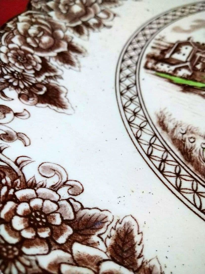 ♥６０年前のアンティーク・ヴィンテージ♦コレクション品【オランダ城風景】大皿２皿