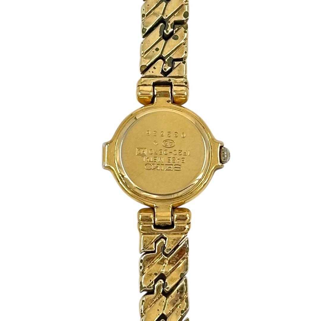 セイコー 腕時計 エクセリーヌ ルビー ダイヤ 1F20-0B70 ゴールド