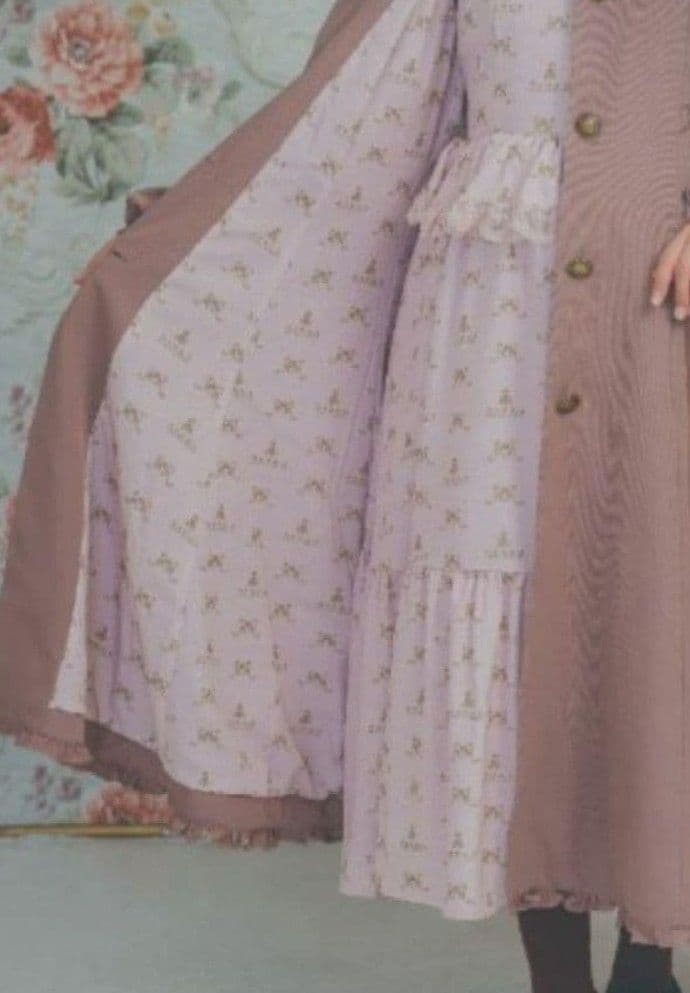 1月13日終了 しまむら 青木美沙子 ニナス ケープデザインコート 中桃 3L