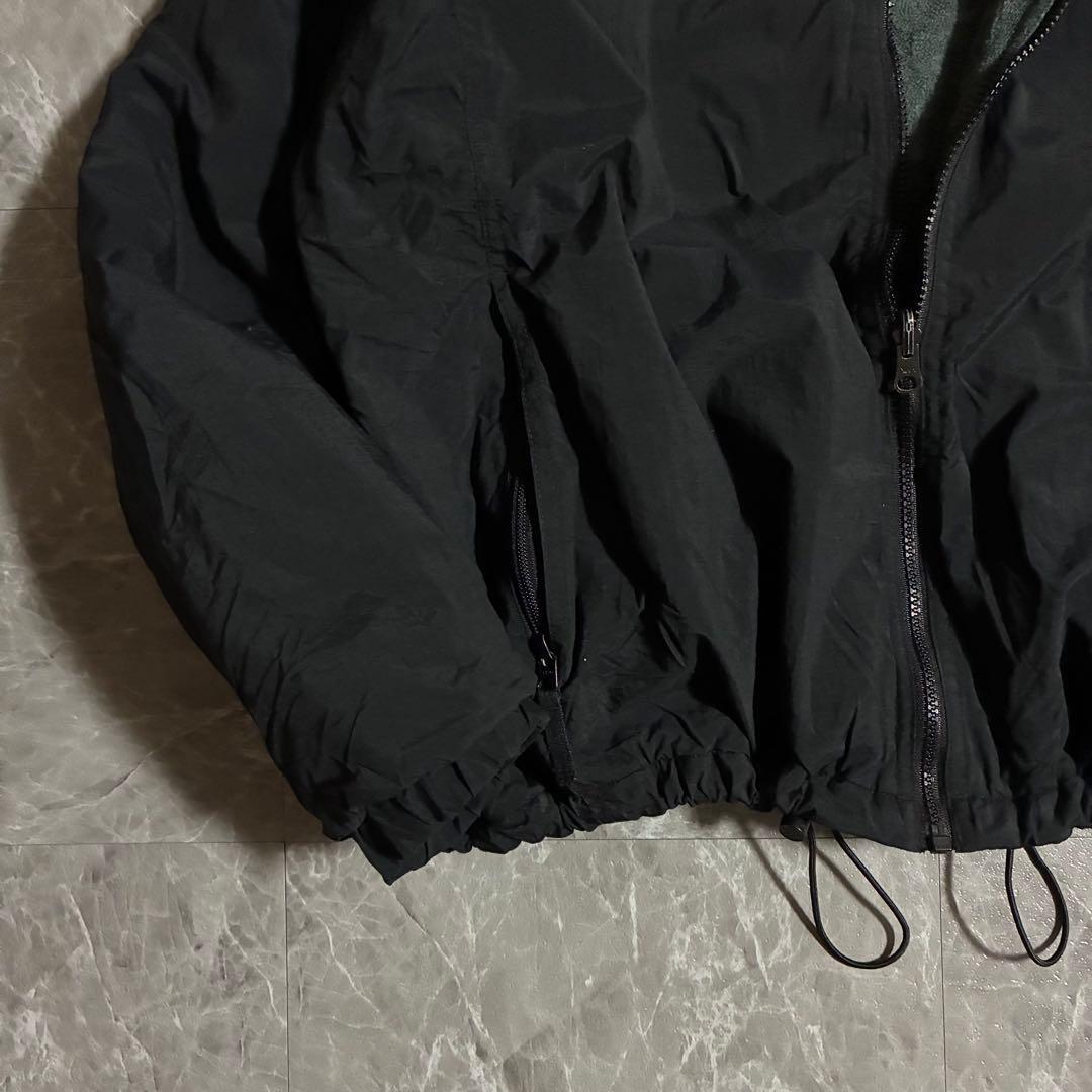 90s Columbia ウォームアップジャケット 刺繍ロゴ M ドローコード