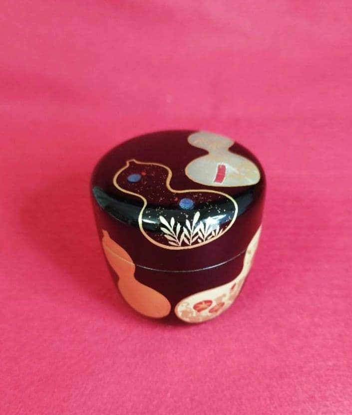 蒔絵中棗　六瓢中棗　茶道具