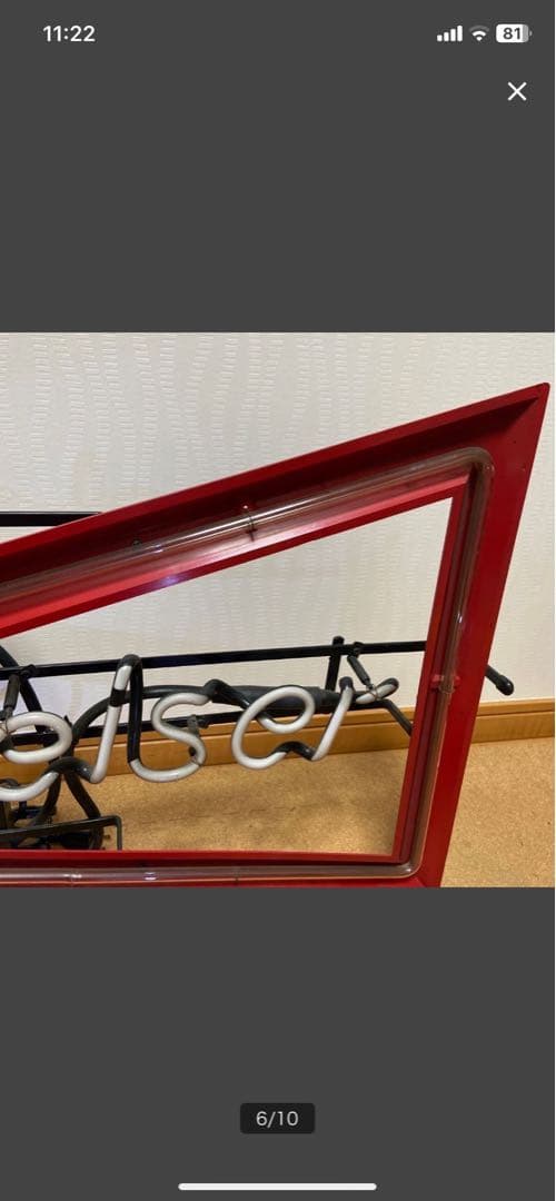 ネオン管　バドワイザー　当時物　アメリカン