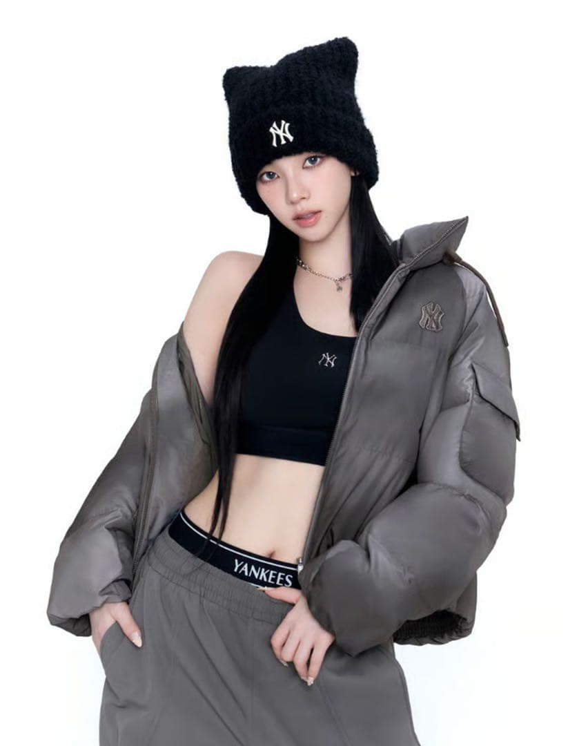 N*b様 MLB korea Vintage Crop Curve Paddin