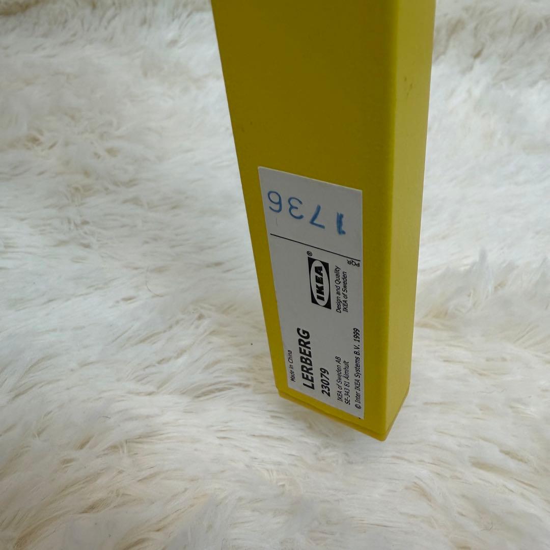 送料無料 IKEA LERBERG レールベリ イエロー メタルラック 4段