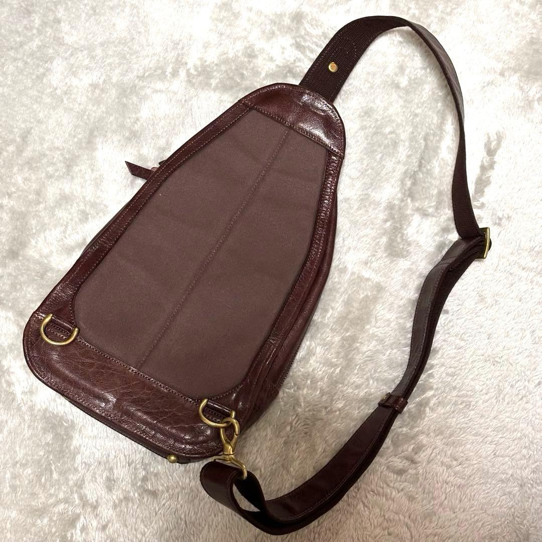 希少 b3labo ボディバッグ ショルダーバッグ 栃木レザー ヌメ革　本革