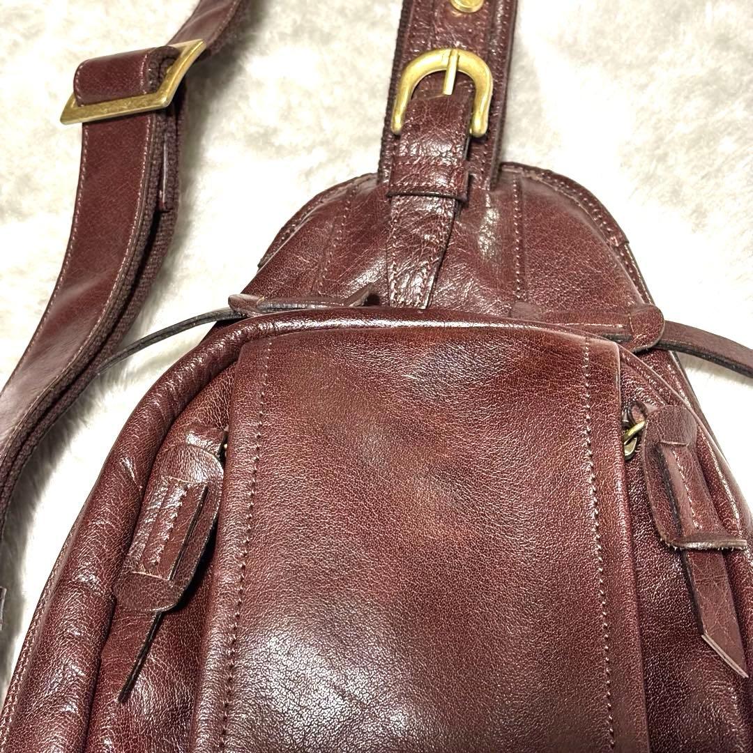 希少 b3labo ボディバッグ ショルダーバッグ 栃木レザー ヌメ革　本革