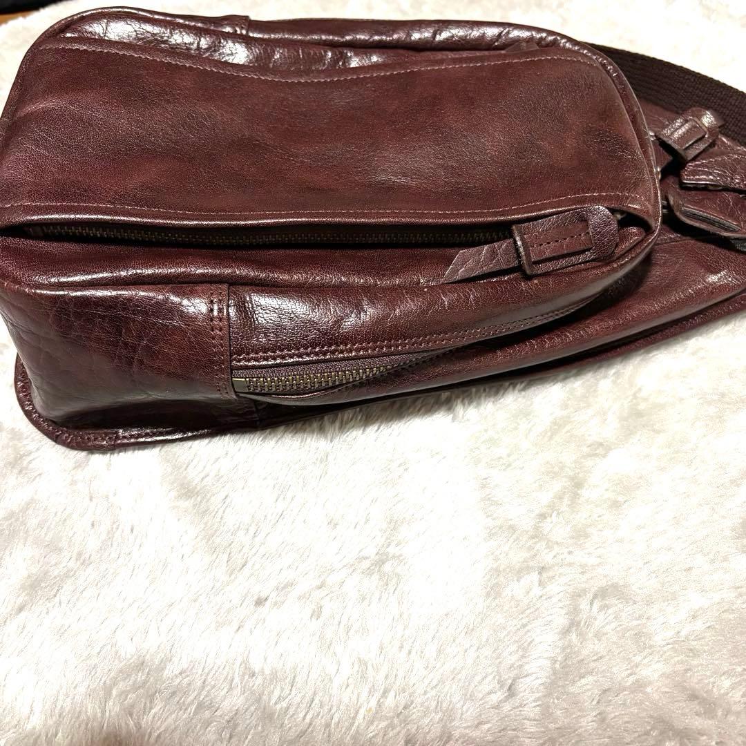 希少 b3labo ボディバッグ ショルダーバッグ 栃木レザー ヌメ革　本革