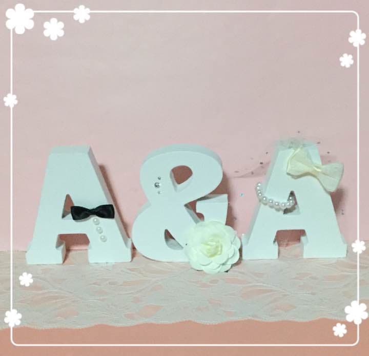 よっしー様確認用♡ウエディングバージョン4イニシャルオブジェ