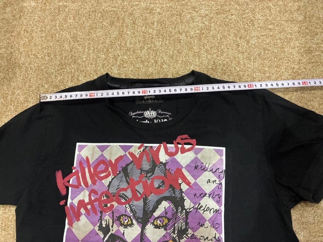 glamb×ジョジョ　コラボTシャツ　フーゴ　パープルヘイズ